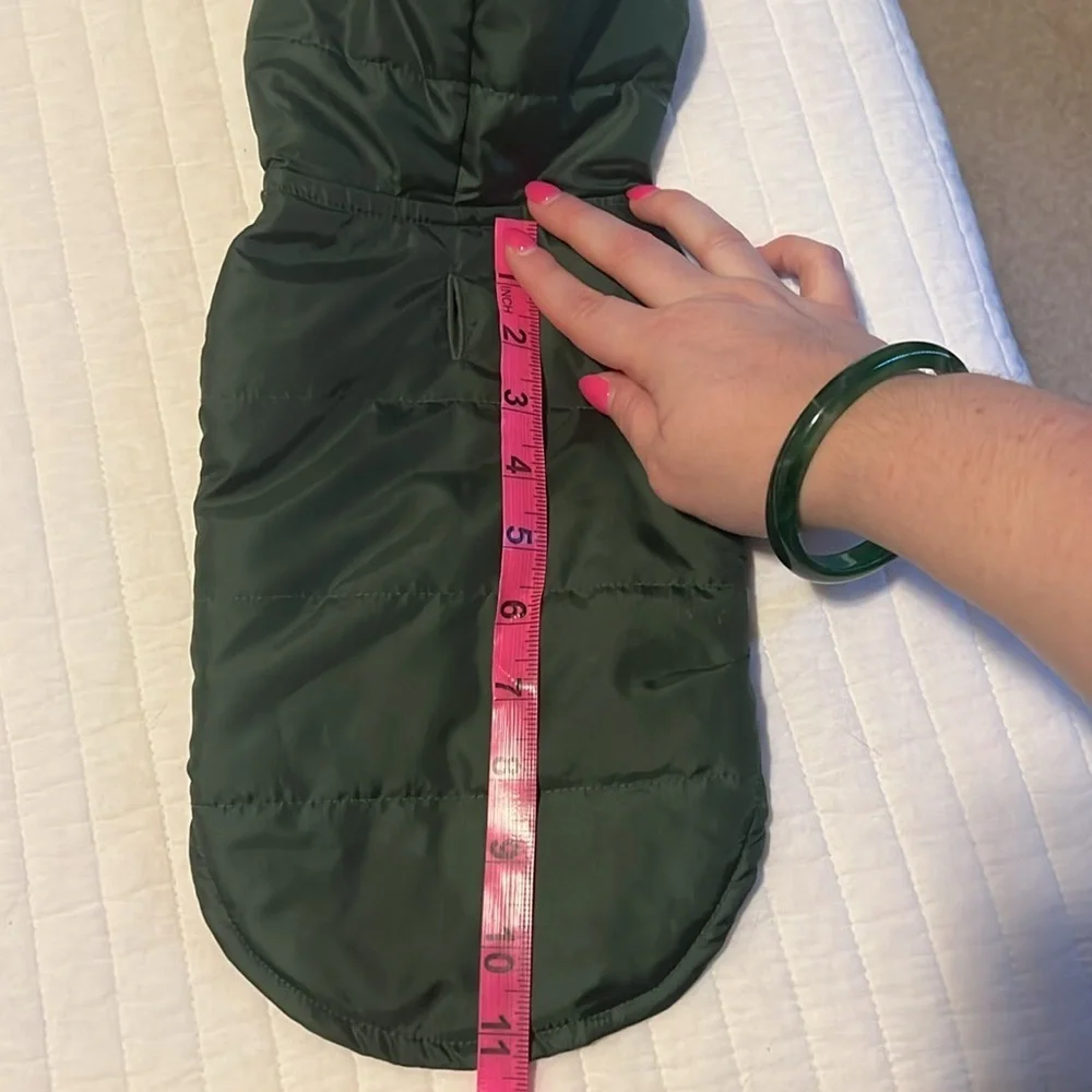 Target Classic Dog Puffer Vest Size Small Wondershop Dark Green Jacket like new